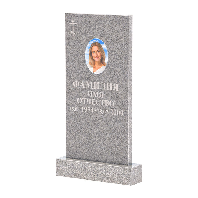 Памятники из цветного гранита в Альметьевске | Памятник из Сибирского гранита прямой