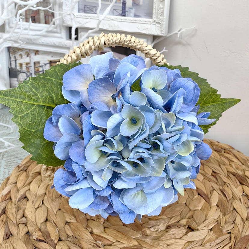 Искусственные цветы в Альметьевске | Цветок искусственный «Гортензия», голубая, одиночный