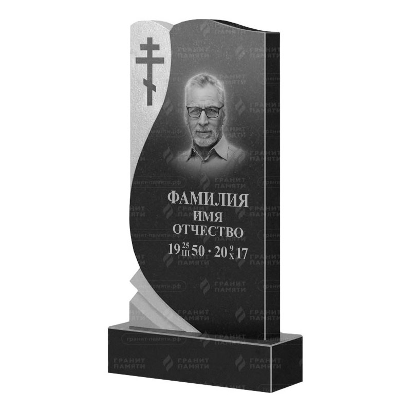 Памятники из гранита вертикальные в Альметьевске | Гранитный памятник ФГ-169