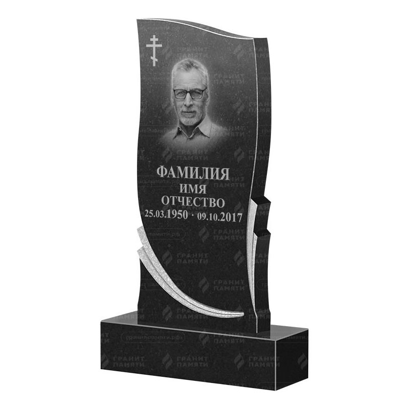 Памятники из гранита вертикальные в Альметьевске | Гранитный памятник ФГ-044