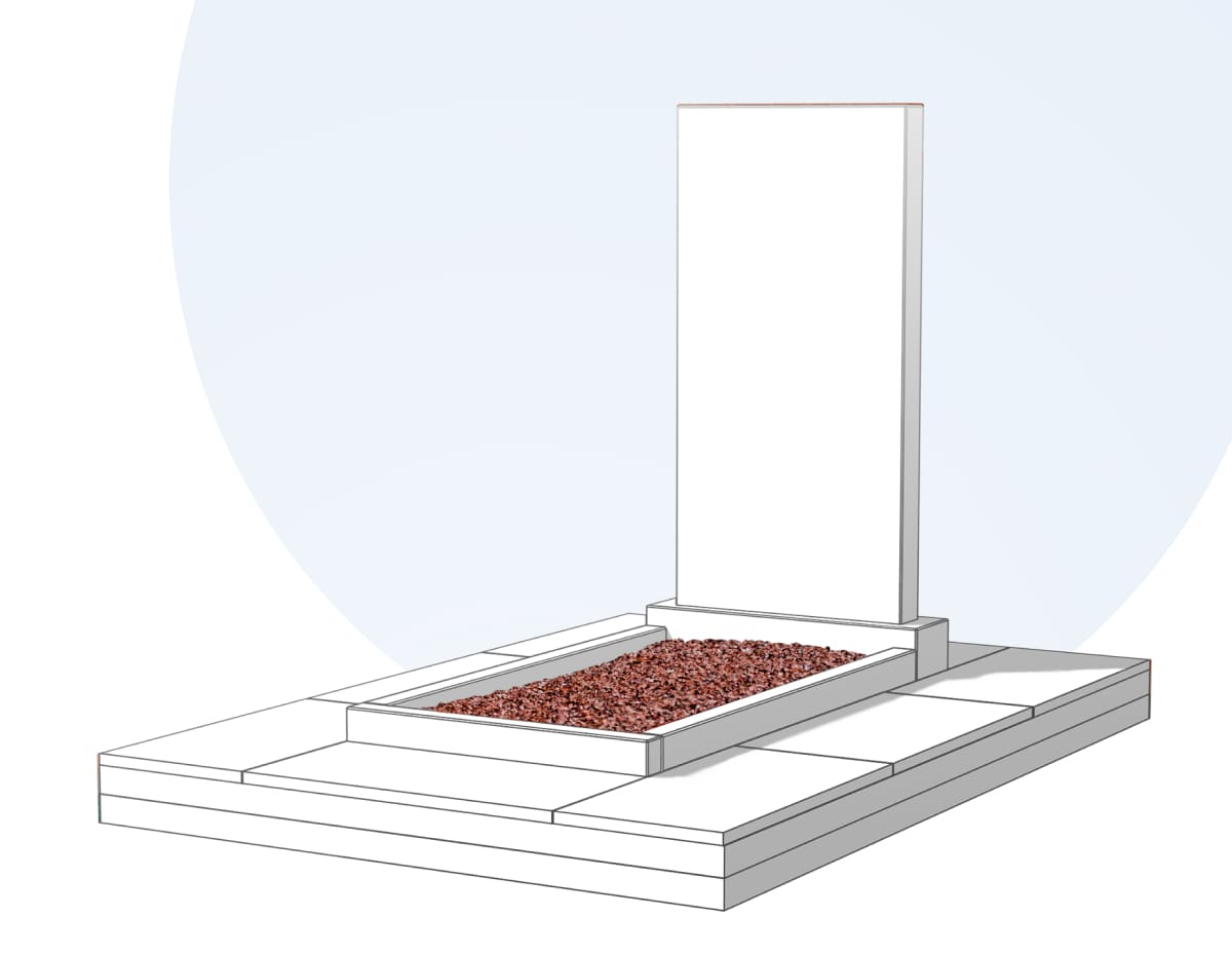 Засыпка цветника камушками в Альметьевске