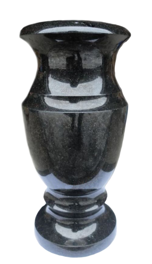 Вазы из камня в Альметьевске | Ваза гранитная «Габбро 30»