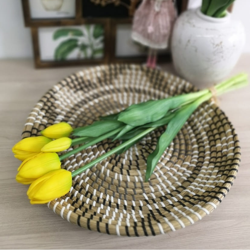 Искусственные цветы в Альметьевске | Цветы искусственные «Тюльпаны, бутоны», желтые, букет