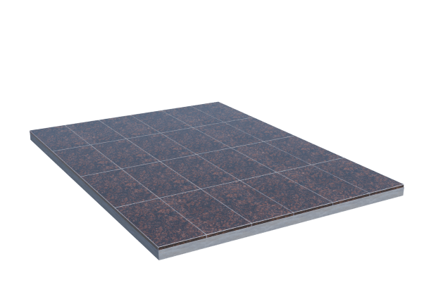 Площадки на могилу в Альметьевске | Площадка с облицовкой Дымовским гранитом