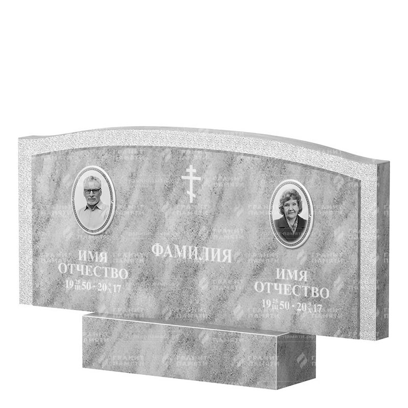 Памятники из мрамора в Альметьевске | Двойной мраморный памятник ФМ-131
