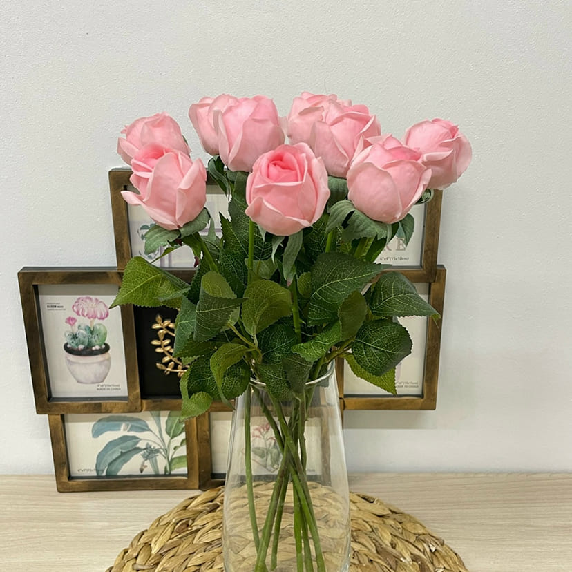 Искусственные цветы в Альметьевске | Цветок искусственный «Роза», нежно-розовая, одиночный