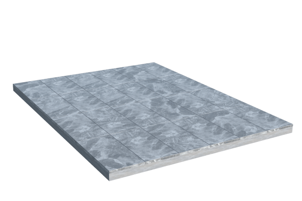 Площадки на могилу в Альметьевске | Площадка с мраморной облицовкой