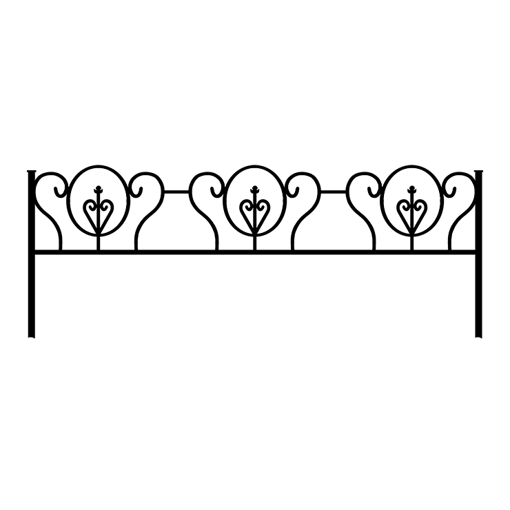 Металлические оградки, столы, скамейки в Альметьевске | Оградка №3