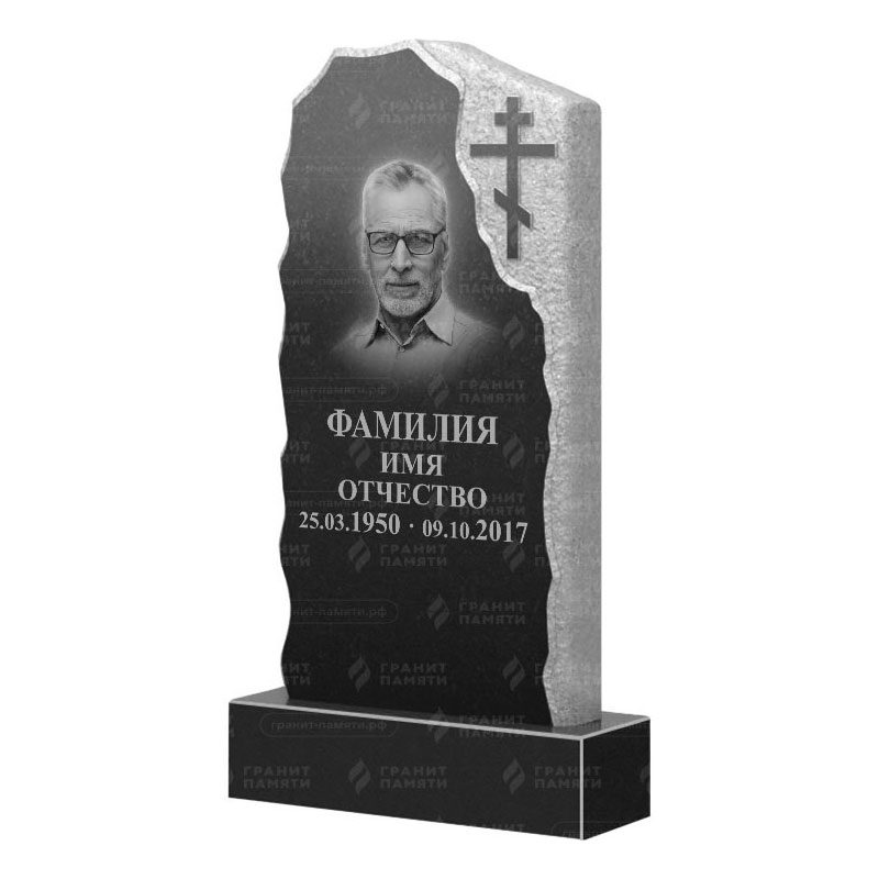 Памятники из гранита с обколом, скалы в Альметьевске | Гранитный памятник ФГ-231