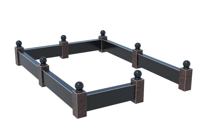 Цоколи на могилу в Альметьевске | Цоколь на могилу №0035