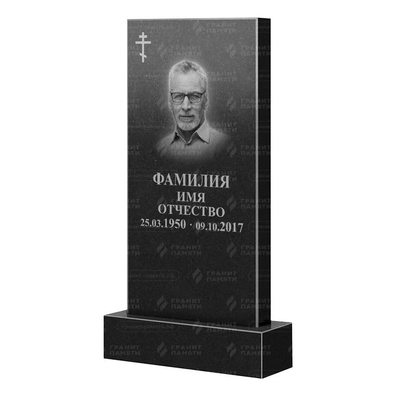 Памятники из гранита классические в Альметьевске | Гранитный памятник Прямой