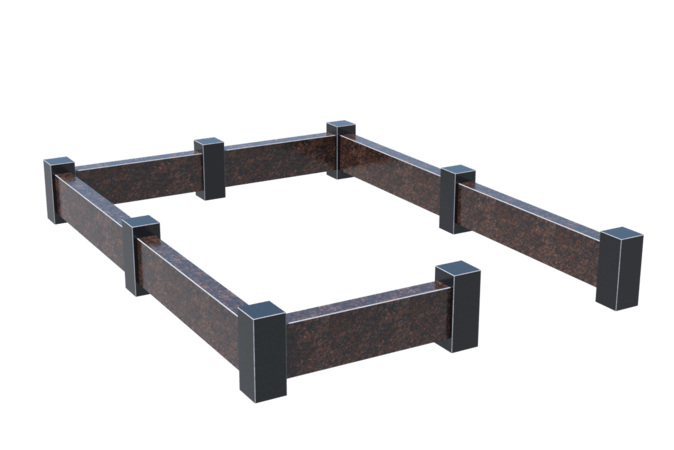 Цоколи на могилу в Альметьевске | Цоколь на могилу №0033