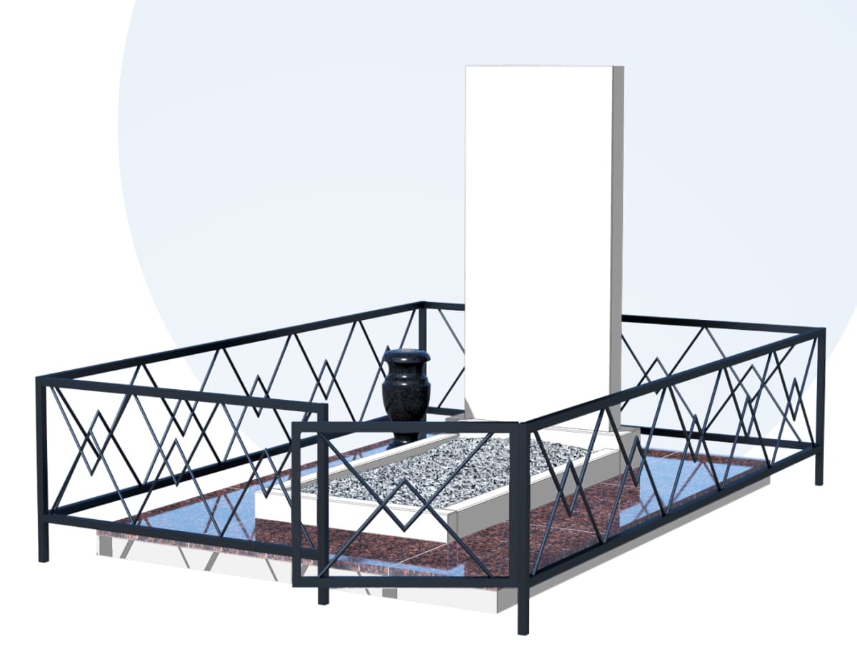 Благоустройство захоронения в Альметьевске