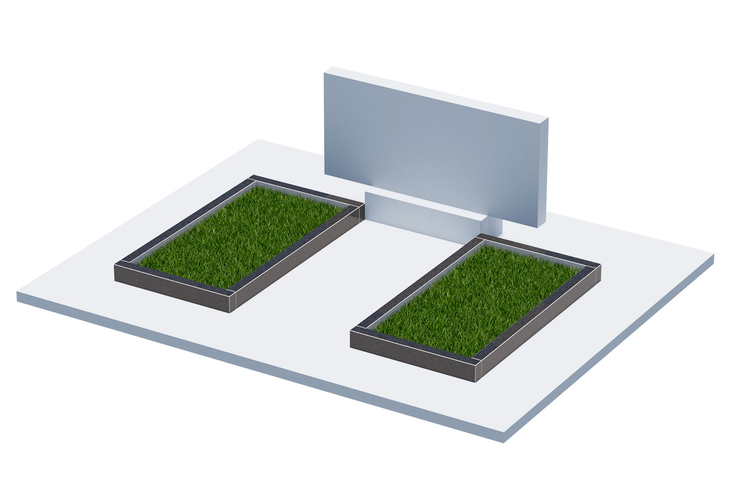 Цветники и надгробные плиты в Альметьевске | Цветник Автономный, 2 шт