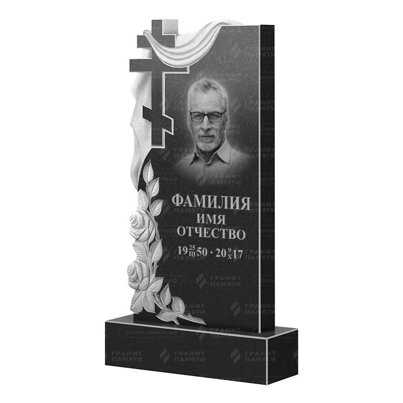 Памятники из гранита вертикальные в Альметьевске | Гранитный памятник ФГ-189
