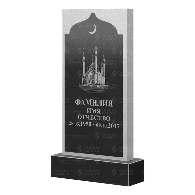 Мусульманские памятники на могилу в Альметьевске | Гранитный памятник ФГ-167