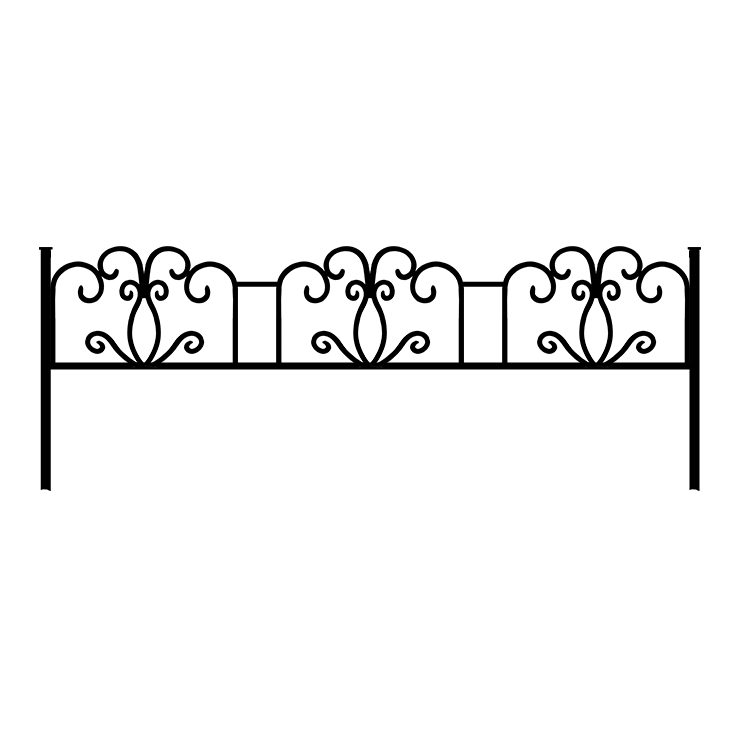 Металлические оградки, столы, скамейки в Альметьевске | Оградка №4