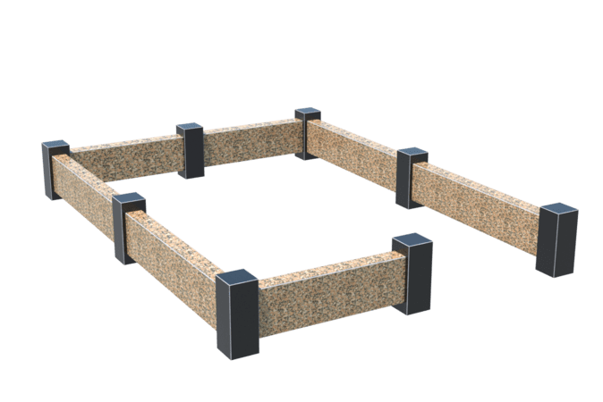 Цоколи на могилу в Альметьевске | Цоколь на могилу №0037