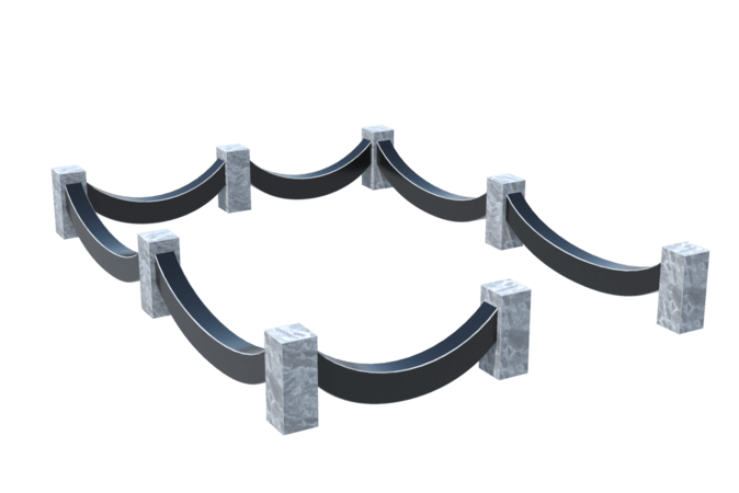 Цоколи на могилу в Альметьевске | Цоколь на могилу №0023