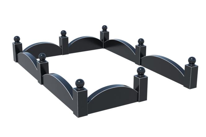 Цоколи на могилу в Альметьевске | Цоколь на могилу №0002