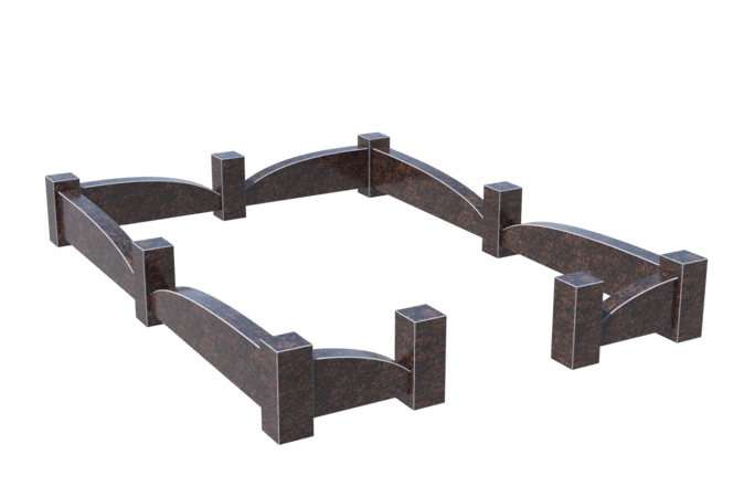 Цоколи на могилу в Альметьевске | Цоколь на могилу №0043